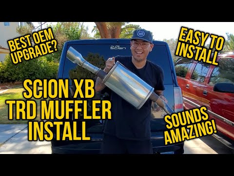Scion xB TRD Muffler Exhaust Install | Test Drive