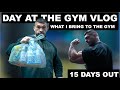 WHAT I BRING TO THE GYM: 15 DAYS OUT: 2 TRAINING SESSIONS