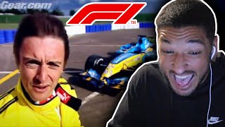 American Reacts to TOP GEAR F1 CROSSOVER: Richard Hammonds Drives F1 Car at Silverstone