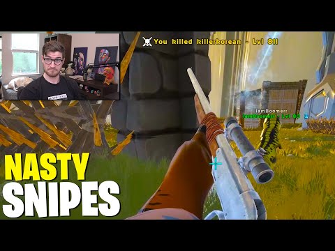 Crazy LONGNECK Snipes & BASE Raiding! (Ark Genesis PVP Gameplay)