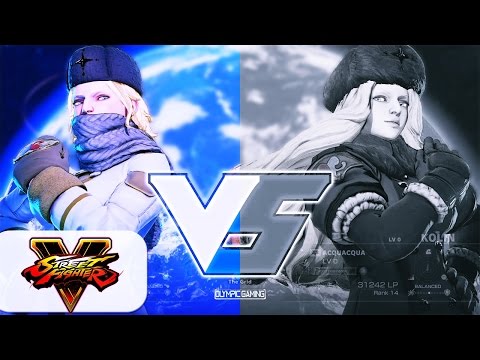 Kolin Gameplay ft. PRIZM NANA Vs ACQUACQUA  [Street Fighter 5]