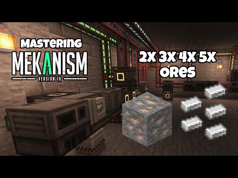 Mastering MEKANISM 10 Ep 7 | 2x, 3x, 4x, and 5x Ore Multiplication | Minecraft 1.20.1