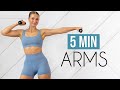 5 MIN TONED ARMS WORKOUT (Beginner Friendly)