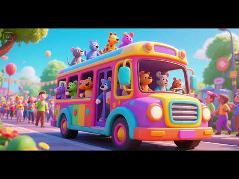 Tierparade im Spielzeugbus 🚌🐒🦁🐧 | Kinderlieder & Mitmachlied