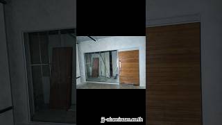 ประตูบานไม้(ของเก่า)+ช่องแสงข้างกระจก