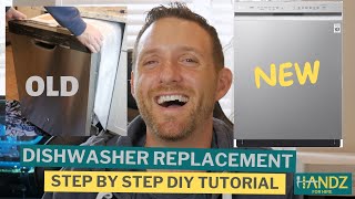 Easily Remove an Old Dishwasher and Install a New One | Step by Step DIY Replacement Tutorial