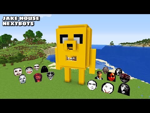 SURVIVAL JAKE THE DOG HOUSE WITH 100 NEXTBOTS in Minecraft - Gameplay - Coffin Meme