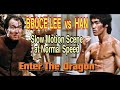 BRUCE LEE VS HAN Slow Motion Scene At Normal Speed Enter The Dragon