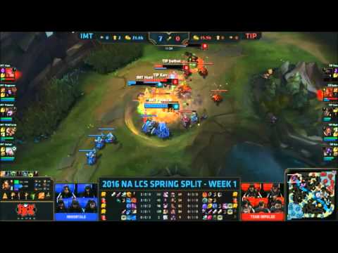 IMT Huni Fiora Outplay TIP (TIP dive Huni) IMT vs TIP (League Of Legends)