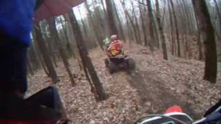 preview picture of video 'crab orchard go pro hero wide helmet cam woods ride'