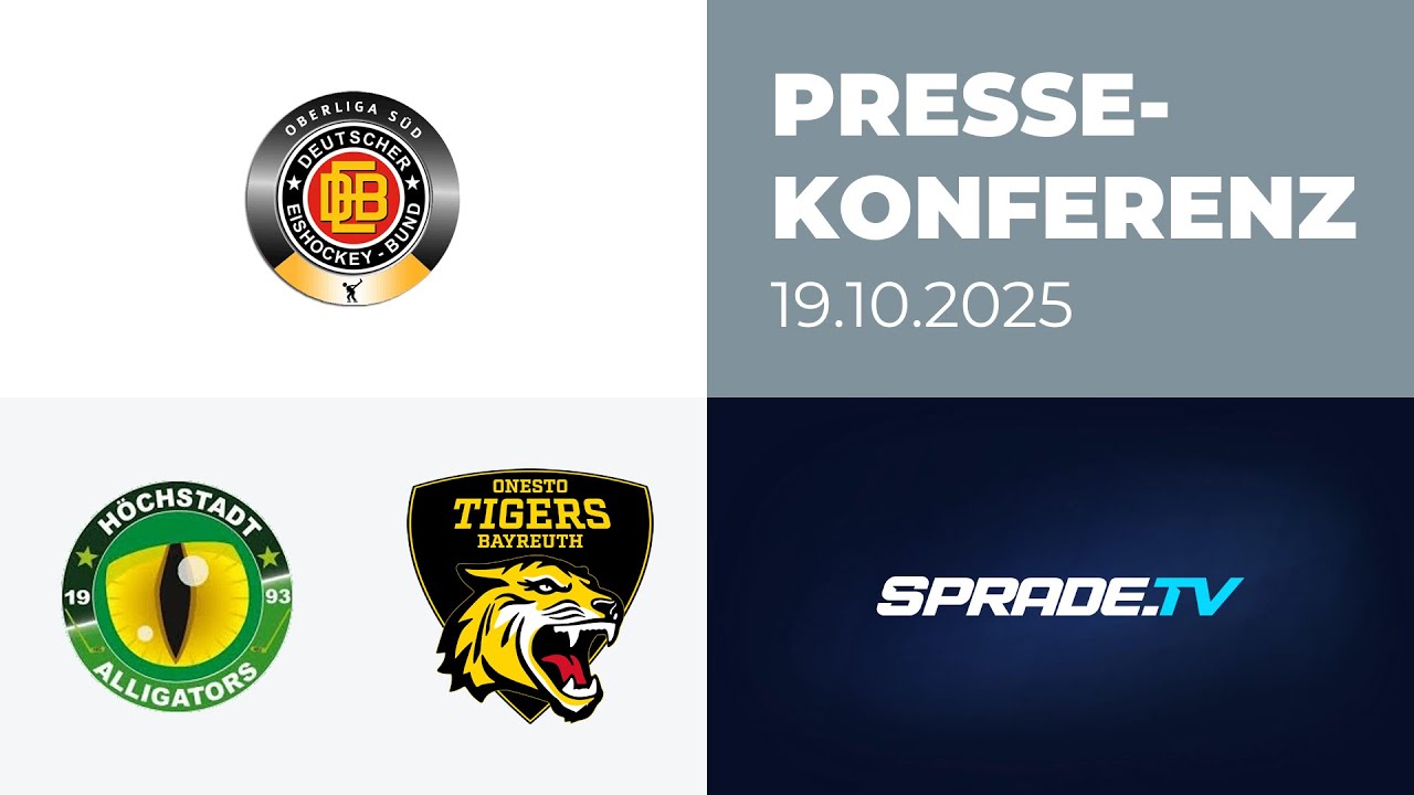 19.10.2025 - Pressekonferenz - Höchstadt Alligators vs. onesto Tigers Bayreuth
