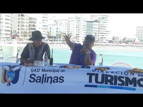 Salinas abrió la temporada de avistamiento de ballena, director de turismo Ing José Behr Paredes.