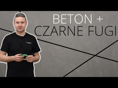 BETON architektoniczny - CZARNA FUGA. Jak wykonać czarne pasy - poradnik krok po kroku
