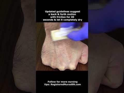 IV Insertion, Phlebotomy, Venipuncture Cleaning Technique (Circular vs Back-and-Forth Friction)