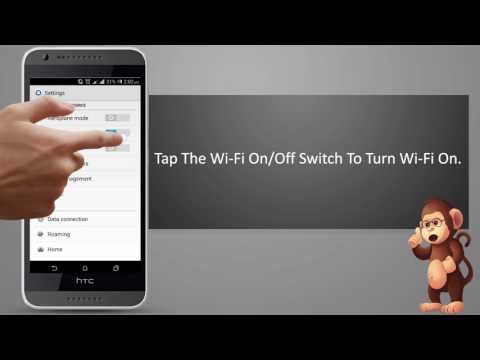 HTC How to use Turn Wi-Fi on and connect to a wireless network on  smart phones user guide support