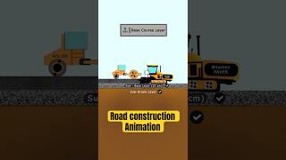 Road Construction Simple Animation Video Illustration