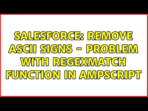 Salesforce: Remove ASCII signs - problem with regexmatch function in AMPScript