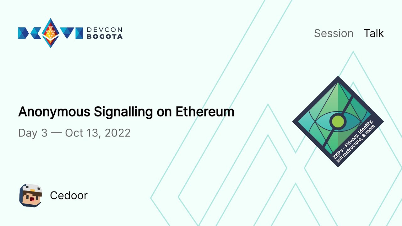 Anonymous Signalling on Ethereum preview