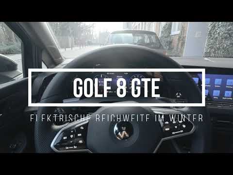 2022 Golf 8 GTE elektrische Reichweite im Winter
