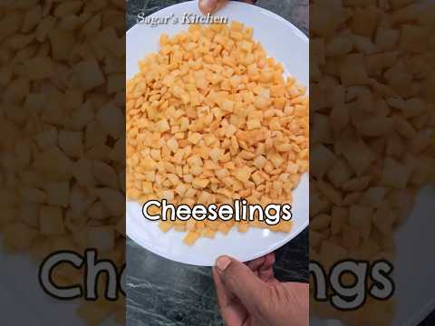 Easy Cheeselings Recipe #Shorts #Snacks