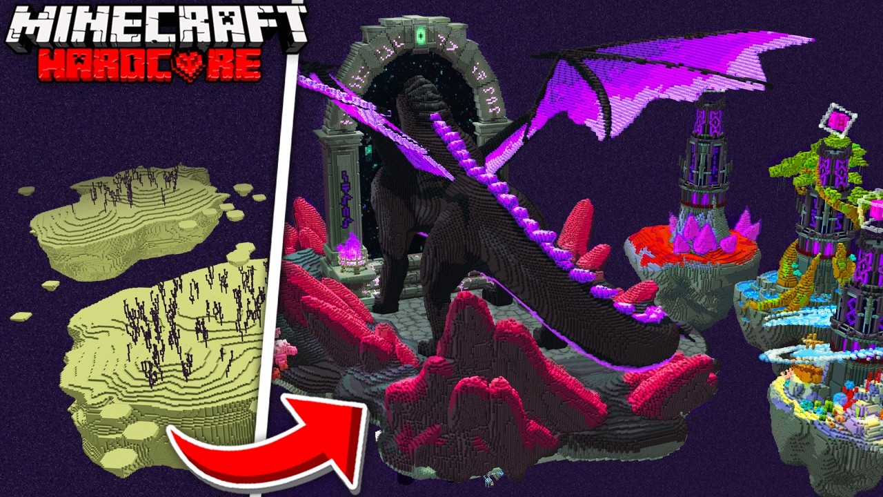 I Transformed The END in Minecraft Hardcore
