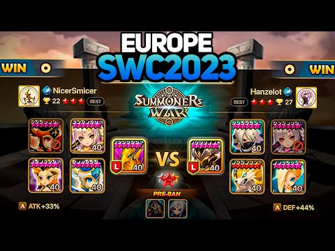 HANZELOT vs NICERSMICER (BO5). SWC2023 EUROPE CUP - Summoners War