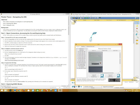 2.1.4.8 Packet Tracer - Navigating the IOS