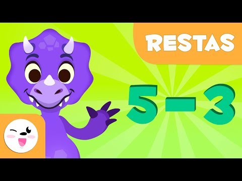 Restas para niños - Aprende a restar con Dinosaurios - Matemáticas para niños