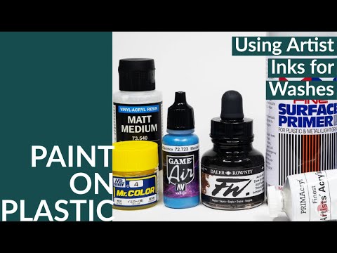 Using Artist Inks for Washes on Scale Models and Miniatures
