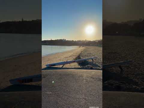 Morning vibes! #surfski #morningroutine #kayak #beachsunrise