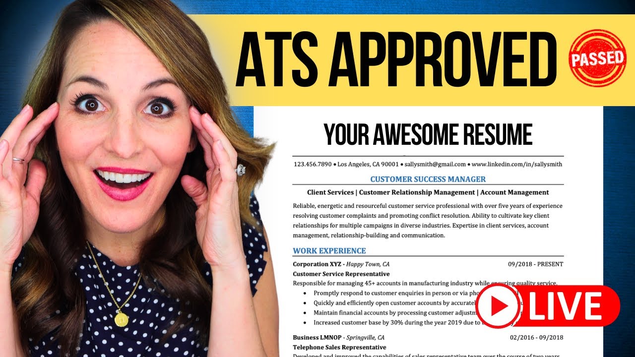 🔴 LIMITED-TIME SUMMER 2024 JOB SEARCH BOOTCAMP - Create The PERFECT ATS-Friendly Resume