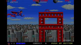 Superman (Year 1988) Arcade Action Game Released by Taito - GAMEPLAY 8COINS