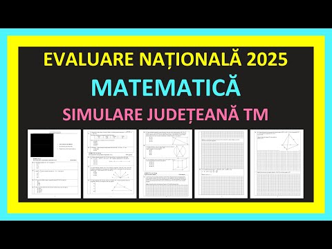 EVALUARE NATIONALA 2025 MATEMATICA SIMULARE JUDETEANA TIMIS REZOLVARE EXAMEN CLASA 8 SUBIECTE EN