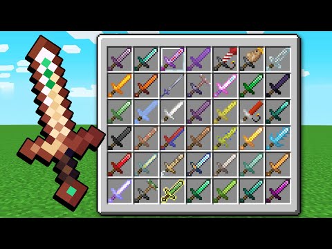 Minecraft: MEET THE 40 NEW SWORDS WITH SPECIAL EFFECTS FROM MINECRAFT!