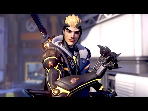 Genos Genji Skin SHOWCASE & GAMEPLAY [Overwatch 2 One Punch Man Collab]