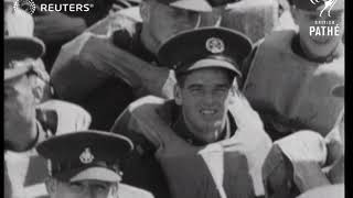 UNITED KINGDOM: DEFENCE/MILITARY - Fifteen hundred men land from troopship in manoeuvres (1936)