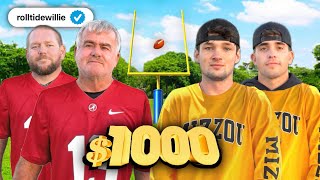 College Football Superfans Battle for $1,000! (ft. Roll Tide Willie)