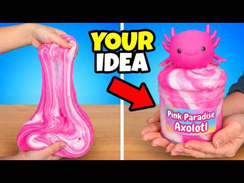 I Turned 100 Fan Ideas Into Slime! 