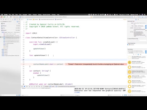 Lesson VIII - Table Views - Section 1 - iOS Dev 101