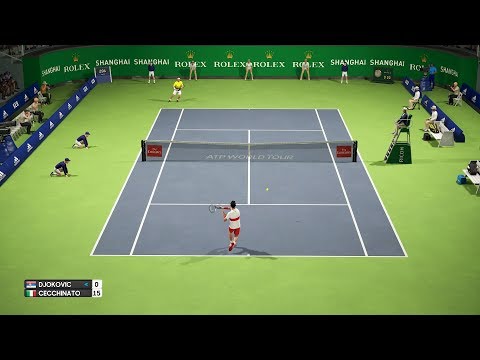 Novak Djokovic vs Marco Cecchinato - AO International Tennis PC Gameplay