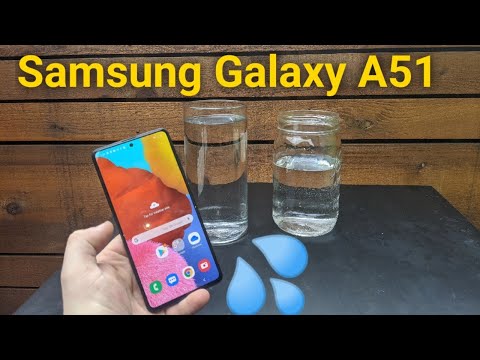Samsung Galaxy A51 water test? water resistant???