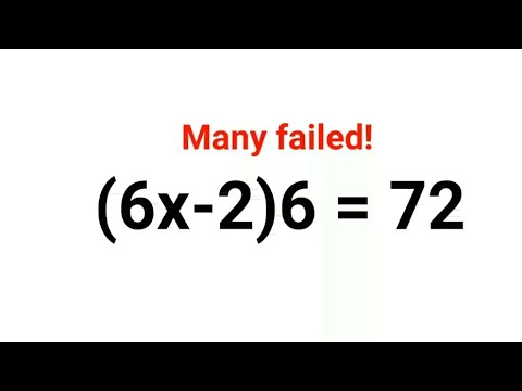 (6x-2)6= 72. Literally many failed to solve this nice Ukraine math test!