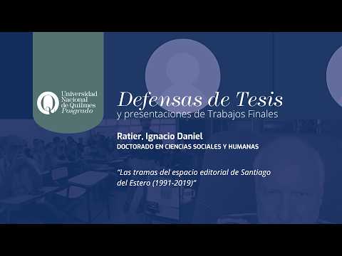 Ratier, Ignacio Daniel | Doctorado en Ciencias Sociales y Humanas