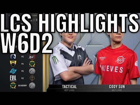LCS Highlights ALL GAMES Week 6 Day 2 Spring 2020 League of Legends Championship Series