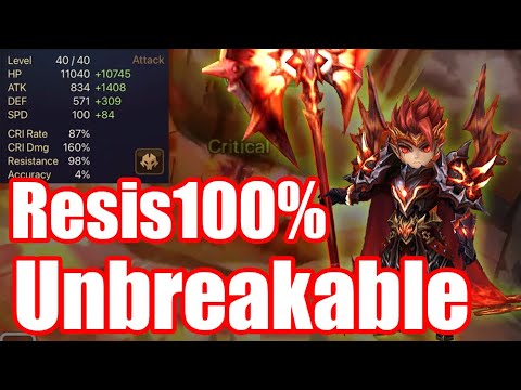 【Summoners War | Curry's RTA】Unbreakable! The Power Resis 100% Laika!