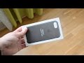 Apple IPhone 7 Leather Case Leder Case Storm Gray Unboxing First Look