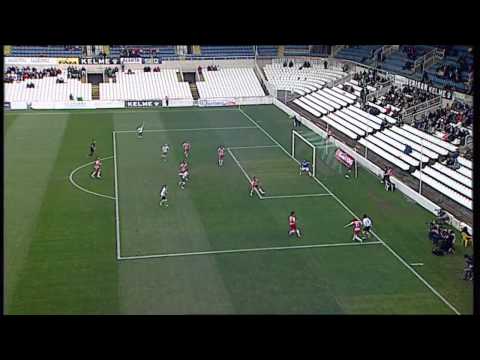 Gol de Jairo Samperio (Racing) - Racing de Santander vs UD Almería. (1-1).