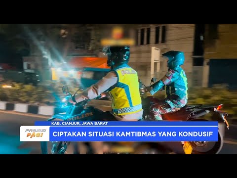 POLRES CIANJUR LAKSANAKAN KRYD GABUNGAN JAGA KAMTIBMAS