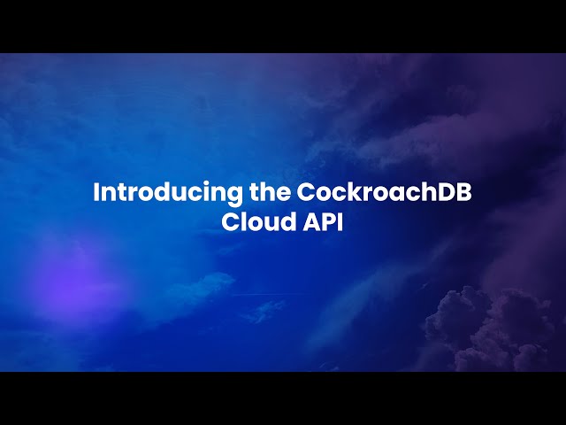 Cockroach Labs product / service