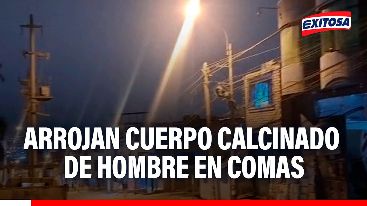 🔴🔵 Sujetos arrojaron cuerpo de hombre calcinado en sector La Libertad en Comas
